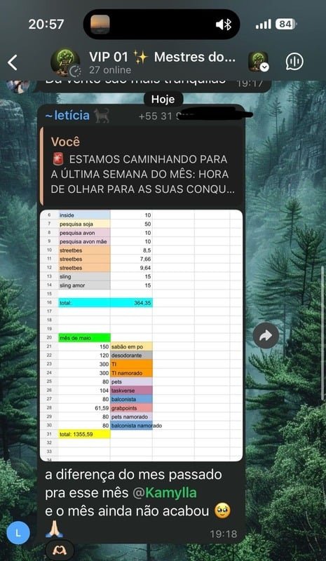 Depoimento de sucesso - Letícia aumentou de R$ 364 para R$ 1355 em 30 dias